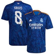 Toni Kroos Real Madrid adidas 2021/22 Away Authentic Player Jersey - Blue