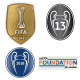 FIFA World Champions 2018+UCL Honour 13+Winners 2018+Foundation Patch