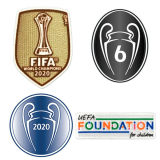 FIFA World Champions 2020+UCL Honour 6+Winners 2020+Foundation Patch