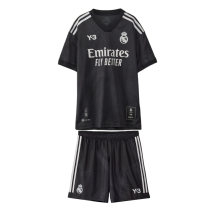 Kids Real Madrid 21/22 Y-3 120th Anniversary Jersey and Short Kit
