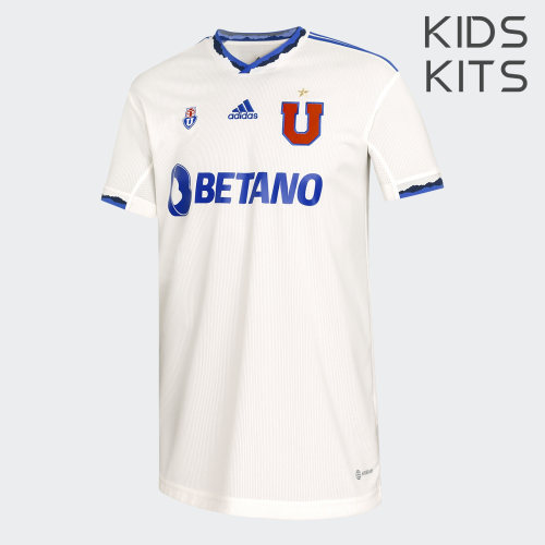Kids Universidad de Chile 2022 Away Jersey and Short Kit