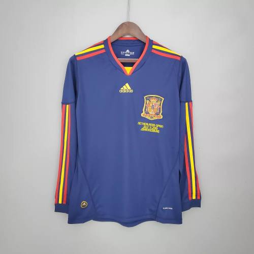 Spain 2010 World Cup Away Retro L/S Jersey