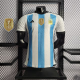 Player Version 2022 World Cup 3-star Argentina  Home Jersey