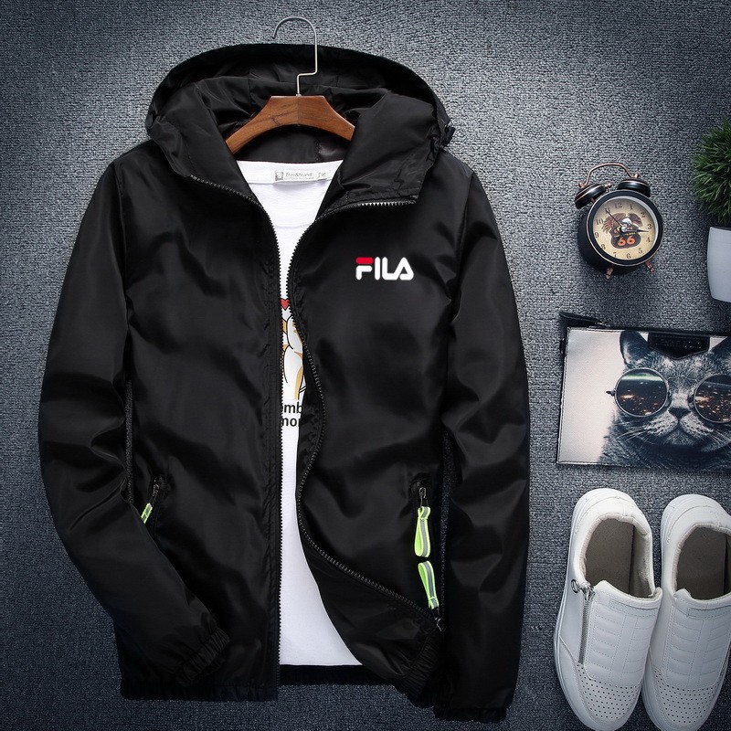 FILA 斐樂 風衣 夾克外套 運動 外套 輕薄風衣 拉鏈外套 連帽上衣 騎士機車外套 上衣 防雨衣 男士風衣 男女情侶裝