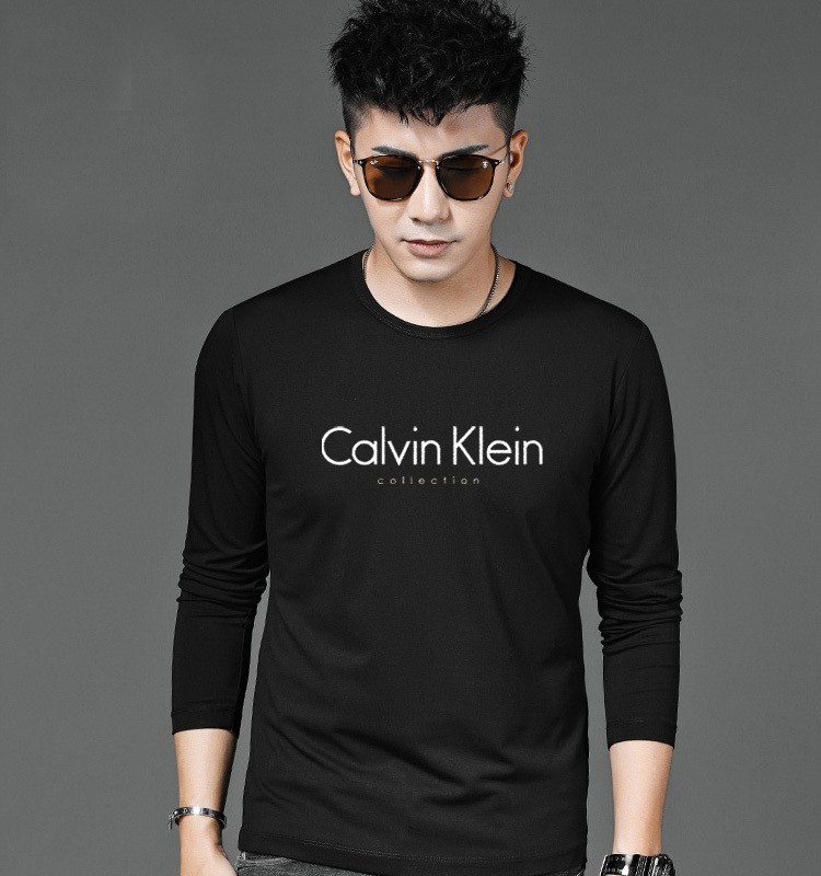 CK  Calvin Klein 凱文克萊 春秋長袖  運動上衣 男純棉T恤  字母印花T恤  經典純色上衣 簡約女T恤透氣百搭上衣