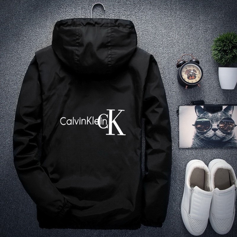 Calvin Klein 凱文克萊  拉鏈外套 騎士外套 夾克外套 上衣 運動 外套 機車外套 薄款外套 輕薄風衣 男士風衣 防雨衣 連帽上衣