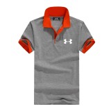 UA 安德瑪 UnderArmour 工作服 立領polo衫 上衣 商務polo衫 團體服 拼色 翻領拼色短T 經典款 餐飲團服 短袖 男士翻領短袖 短T