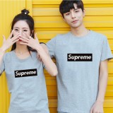 Supreme 陳冠希 短T 女款T恤 上衣 運動短T 棉T 透氣短袖 圓領T 素T 短袖T恤 T-shirt 男款T恤 T恤 短袖衣服 團體服班服