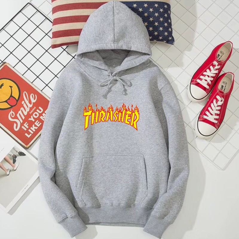 thrasher 連帽外套 潮流上衣 百搭潮流 連帽衛衣上衣 舒適連帽衛衣 個性潮流衛衣 套頭上衣 簡約潮流 連帽衛衣