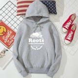 ROOTS 海狸印花衛衣 秋冬衛衣 連帽薄款衛衣 情侶衛衣 閨蜜裝 字母印花衛衣 連帽上衣 休閒衛衣 簡約休閒帽T