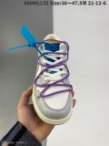Off Whitex Nike New聯名DunkLow 47/50系列Nike低幫紫色蕾絲藍扣鞋