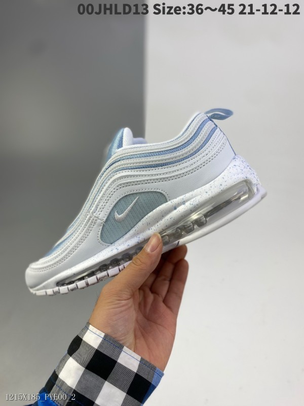 Nike air Max97 crescent color fashion real氣墊子彈頭跑步鞋