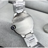 卡地亞女式手錶槽美國手錶迷你手錶，石英機芯，鑽石錶帶，皮革