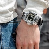 卡西歐卡西歐衝擊有限公司透明金屬冰川冰硬朗系列手錶