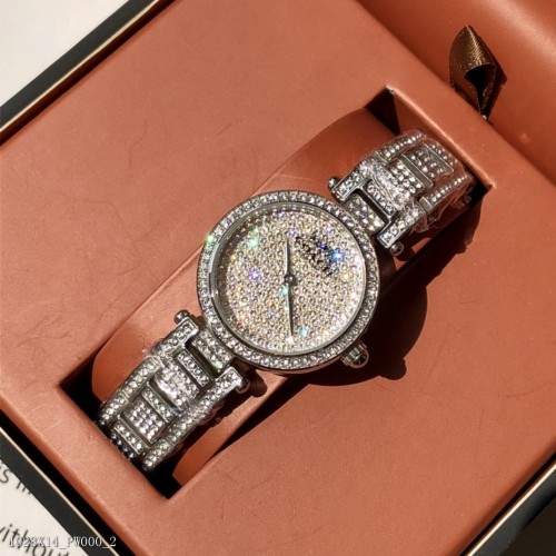 Coach PARK Parker系列施華洛世奇水晶鑲嵌鋼帶石英手錶女士手錶