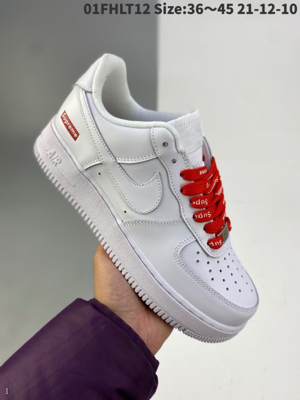Nike Air Force 1 Low x Supreme tide品牌joint Air Force 1 Low top all match休閒運動鞋