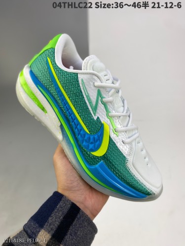 Nike Kobe GT白色和綠色NikeAir Zoomg。 T.切厚底籃球鞋