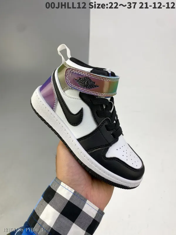 Nike AirJordan1MidAJ1 Jordan generation中產階級經典復古文化休閒運動籃球鞋與兒童運動鞋完全匹配