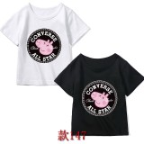 寶寶 短袖 小孩半袖衫 Converse 匡威 男童T恤 女童上衣 夏季兒童 T-shirt 運動短T 棉T 兒童短袖T恤 基本款 百元T恤 中小童短T 兒童棉T T恤 上衣