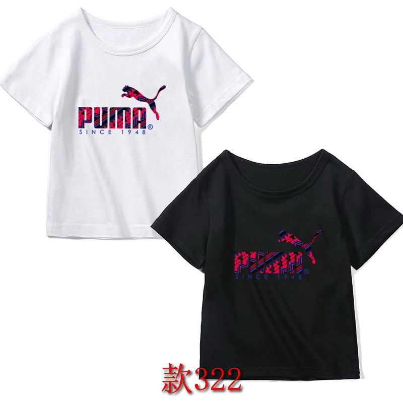 夏季童裝 Puma 彪馬 舒適棉質 T-shirt 中小童短T 棉T 寶寶 短袖 男童夏裝 T恤 兒童棉T 男童T恤 基本款 兒童短袖T恤 上衣 運動短T 女童上衣 小孩半袖衫 百元T恤