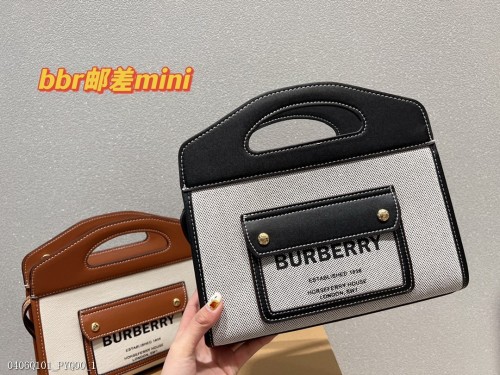 Burberry 巴寶莉 帆布minipocket 手提包 女包