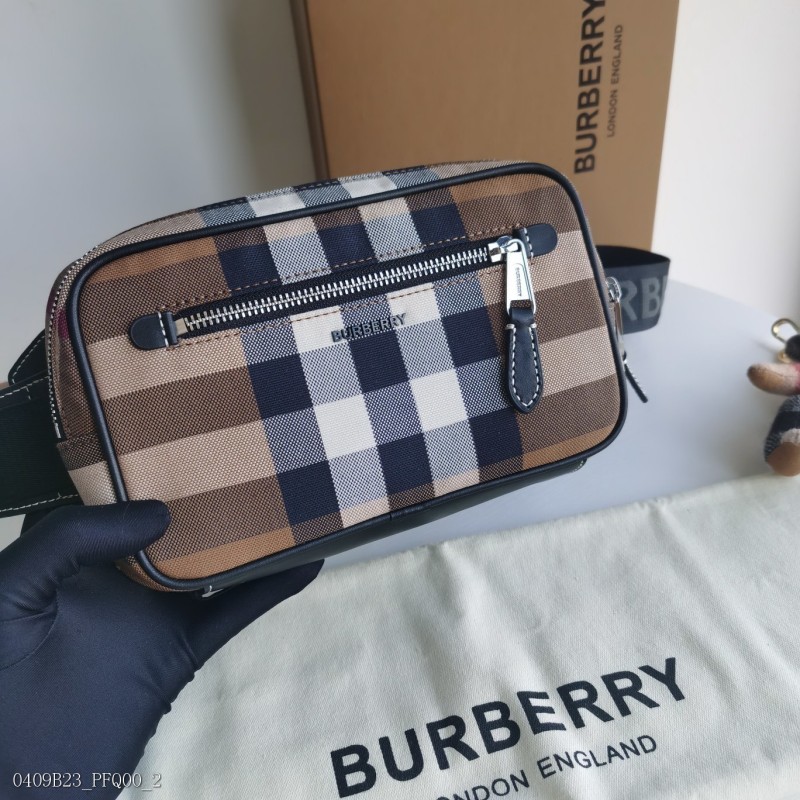 Burberry 巴寶莉腰包 斜背包 胸口包 時裝秀款 男士斜跨腰包