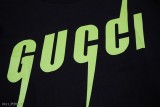 GUCCI古馳 22Fw春夏最新綠色L0G0閃電字母經典T恤 衣服 短袖T恤 古馳上衣