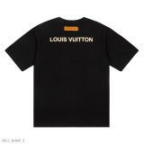 Louis Vuitton 聯名款 頂級印花對色 短袖T恤 短T 衣服 路易威登T恤 短袖衣服