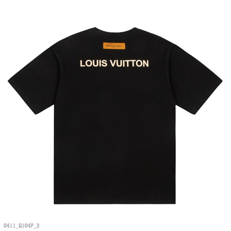Louis Vuitton 聯名款 頂級印花對色 短袖T恤 短T 衣服 路易威登T恤 短袖衣服