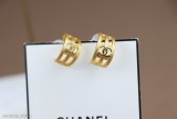Chanel復古金屬中古耳環 簡約風格超級大氣小香雙c耳釘代購級別黃銅材質 香奈兒耳釘