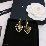 新品上市Chanel香奈兒愛心耳釘 經典熱銷款市面最高版本 復古耳環 女生耳環