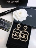 Chanel 香奈兒 耳釘耳環 小香經典Logo香奈兒耳吊 女神必備 超級顯瘦耳釘