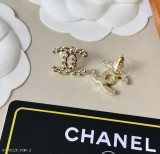 Chanel 香奈兒 小香經典款耳釘 雙C耳釘 黃銅材質高級925純銀針電鍍18K金