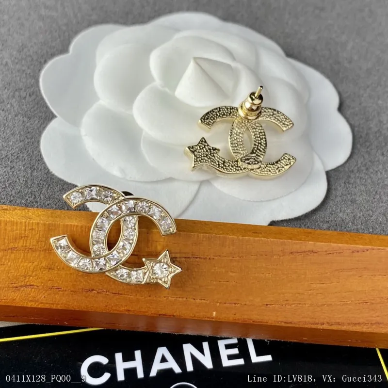 00025_X128PQ00_香Chanel秋冬系列浪漫唯美星星時尚單品五角星耳釘大氣時