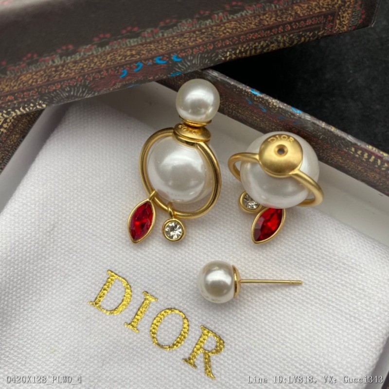 00051_X128PLW0_新款Jadior耳釘Dior耳釘珍珠選幾款心儀的首飾來點綴美美的925純銀針