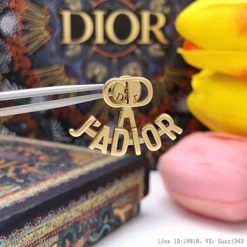 00216_X128PL00_編號DED0033代購級別Dior迪奧蜜蜂不對稱耳釘高端打造美到哭因
