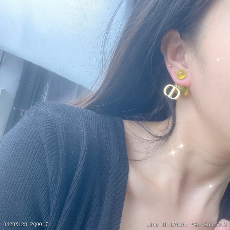 00043_X128PQ00_新款Jadior糖果耳釘Dior耳釘樹脂材質選幾款心儀的首飾來點綴美美的92