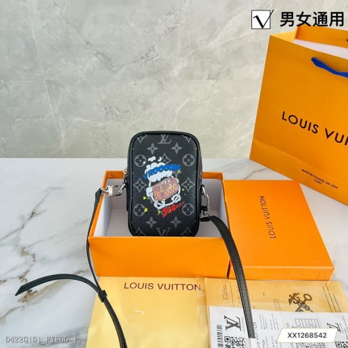 LVPhoneBox老花鏈條手機包斜挎包M44914高級相機包手機包