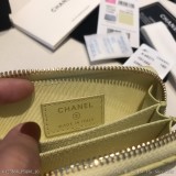 Chanel新顏色彩色細球魚子醬牛皮12個顏色古典系零錢拉鏈包