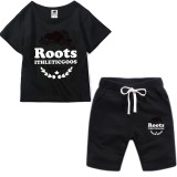 Roots 加拿大 海貍 小海貍 短褲 男童套裝 兒童 韓國童裝 兩件式套裝 兒童套裝 童裝 套裝 短T+短褲 童裝批發