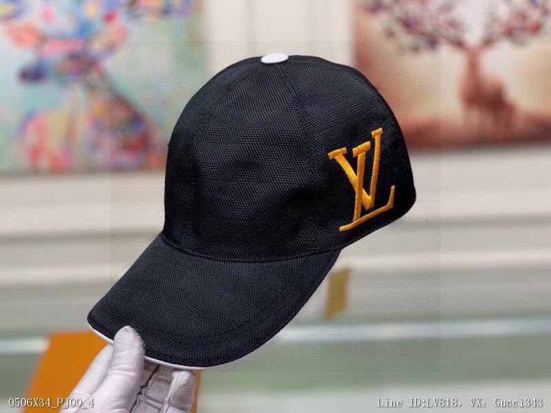 配包裝布袋LV路易威登新款原單棒球帽經典棋盤格11開模訂制原版專櫃布料