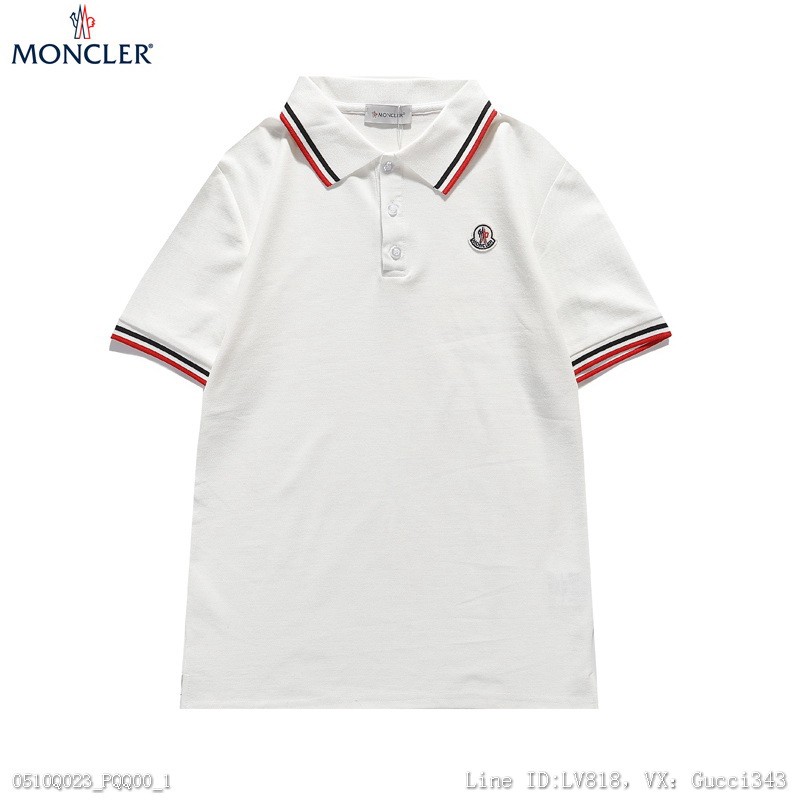 Moncler 蒙口 短T 短袖T恤 時尚百搭上衣 圓領T Polo衫 男生短袖 上衣 翻領短袖 衣服 情侶裝