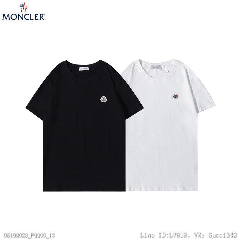 Moncler 蒙口 短T 短袖T恤 時尚百搭上衣 圓領T 男生短袖 上衣 女生短袖 短袖上衣 衣服 情侶裝