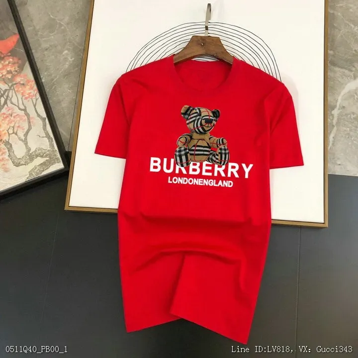 Burberry 巴寶莉 短T 短袖上衣 時尚百搭 短袖T恤 新款短袖M3XL42726