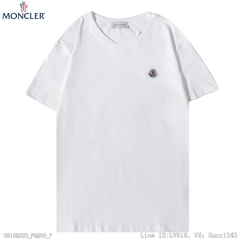 Moncler 蒙口 短T 短袖T恤 時尚百搭上衣 圓領T 男生短袖 上衣 女生短袖 短袖上衣 衣服 情侶裝