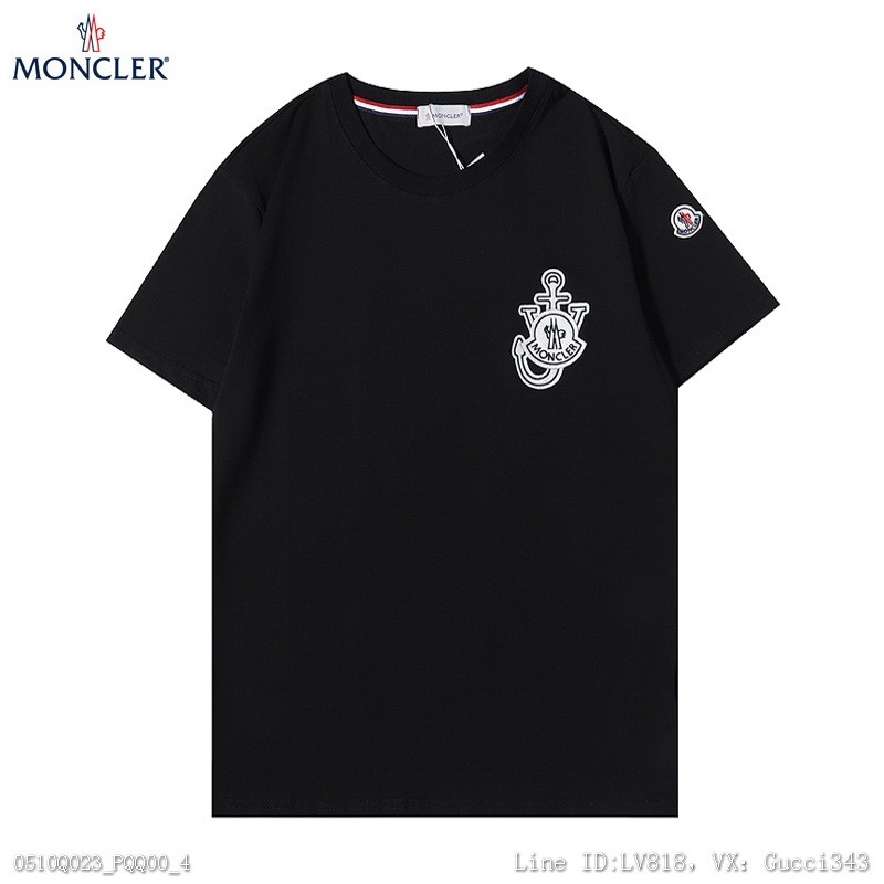 Moncler 蒙口 短T 短袖T恤 時尚百搭上衣 圓領T 男生短袖 上衣 女生短袖 短袖上衣 衣服 情侶裝