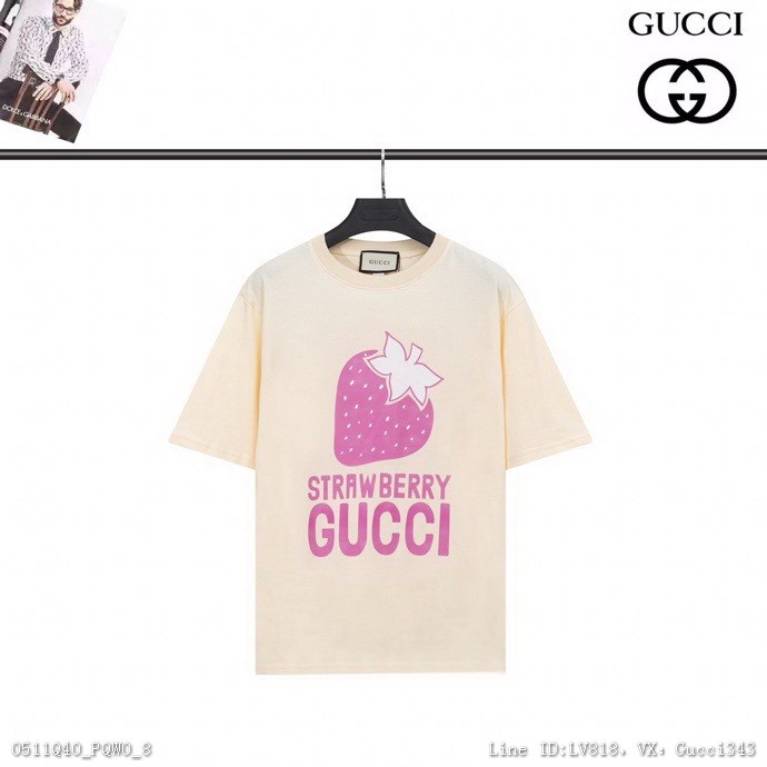 GUCCI 古馳 短袖T恤 短T 時尚百搭上衣 情侶裝 短袖SXL0412