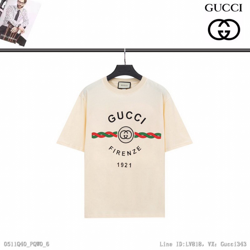 GUCCI 古馳 短袖T恤 短T 時尚百搭上衣 情侶裝 短袖SXL0412