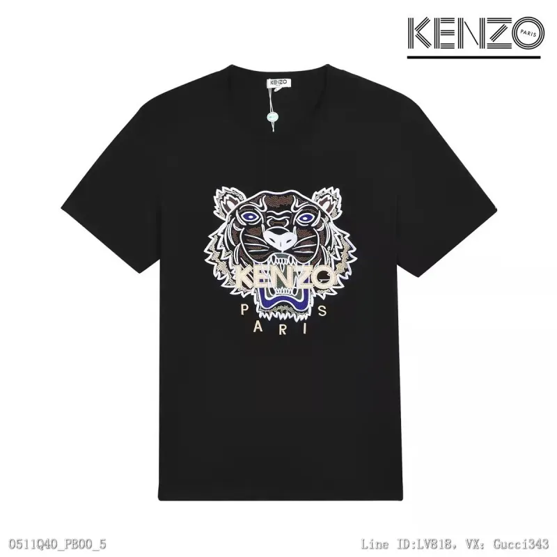 Kenzo 老虎頭 短袖T恤 短T 上衣 情侶裝 虎頭短袖SXL0408