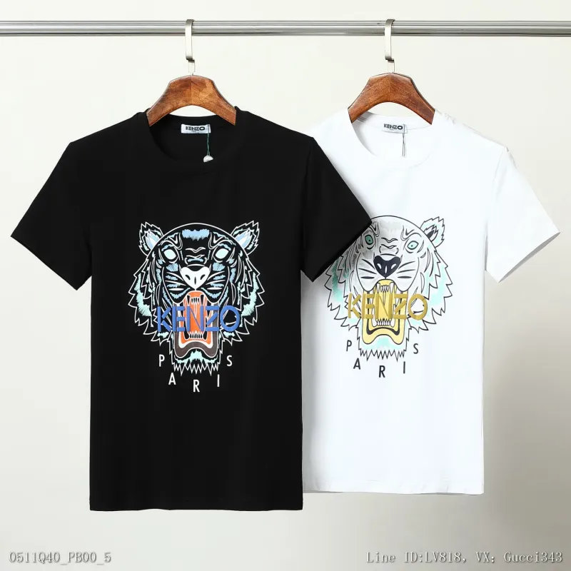 Kenzo 老虎頭 短袖T恤 短T 上衣 情侶裝 新款短袖M3XL0402